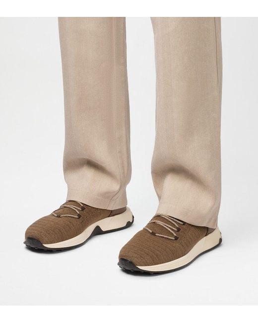 Tod's Brown Lace-Up Casual Shoes for men