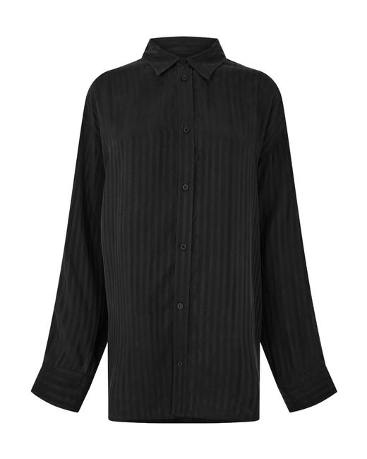 Balenciaga Black Simple Fluid Shirt