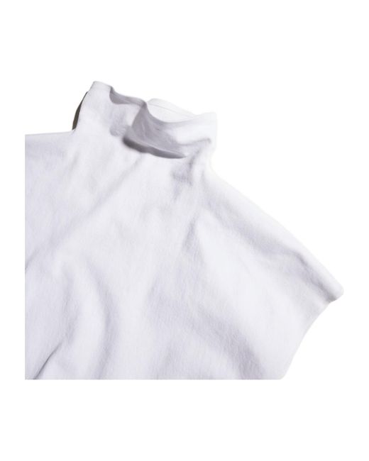 Gucci White Seamless Stretch Nylon Jersey Top