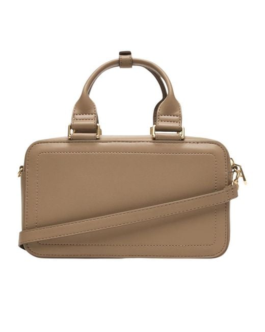 Calvin Klein Metallic Zippered Shoulder Bag