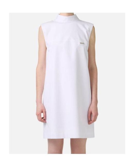 Iceberg White Stand-Collar Dress