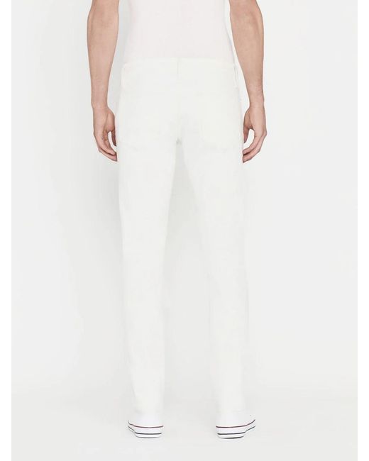 FRAME White Belt Loop Jeans for men