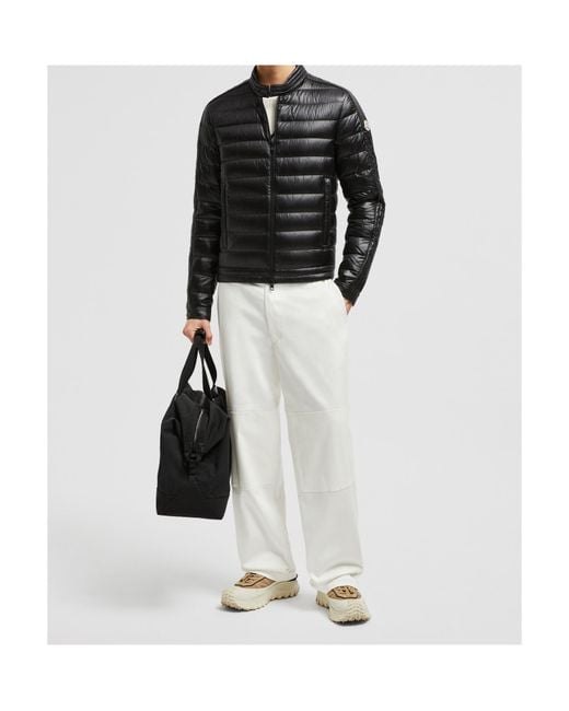 Moncler Black Jacobus Zip-Up Padded Jacket for men