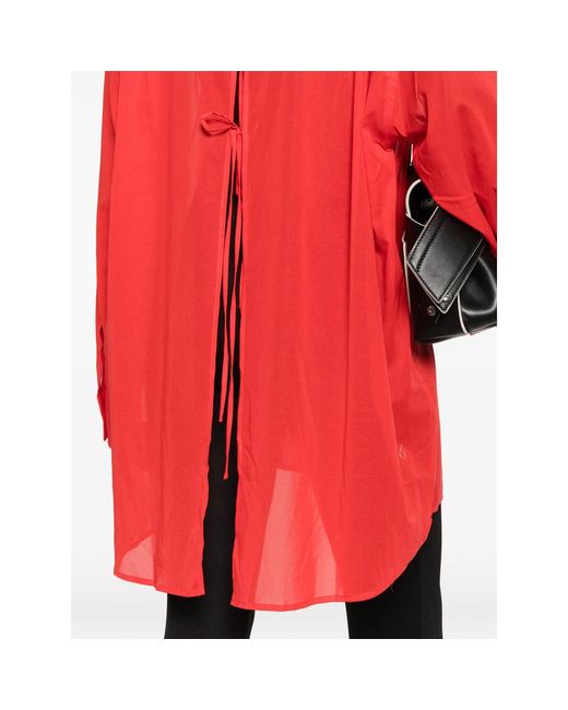 Frankie Shop Red Long-Sleeved Shirt
