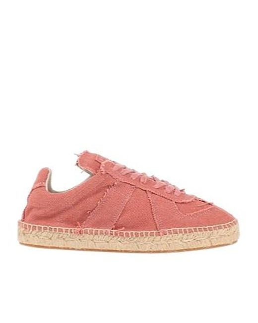 Maison Margiela Pink Canvas Shoes