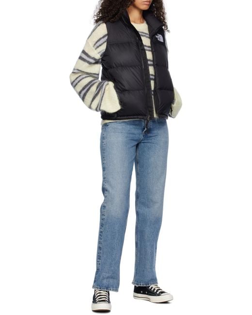The North Face Black 1996 Retro Nuptse Logo Embroidered Vest