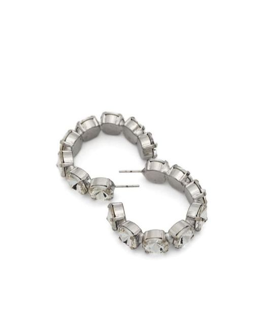 Forte Forte White Loop Earrings