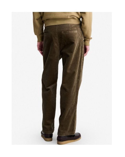 A.P.C. Natural Loose-Fit Taupe Trousers With Pleats for men