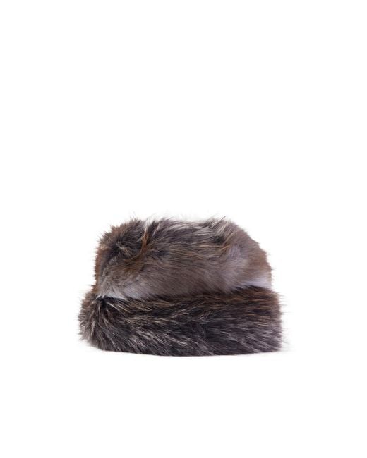 Anna Sui Brown Solid Color Hat