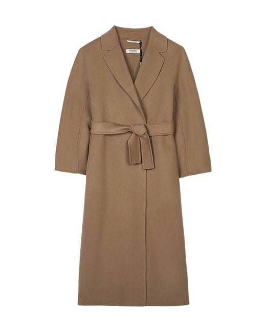Max Mara Natural Long-Sleeved Coat