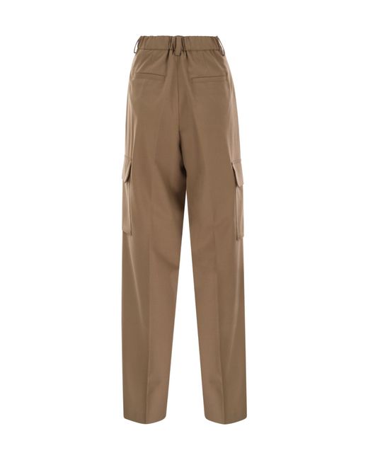 Herno Natural Pleated Casual Pants