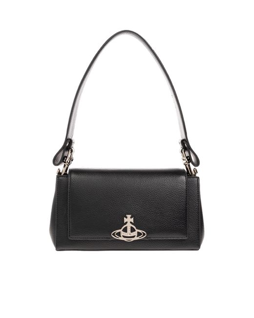 Vivienne Westwood Black Medium Hazel Top Handle Bag