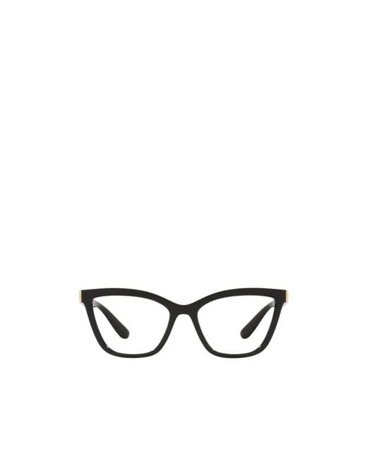 Dolce & Gabbana White Eyewear Cat-Eye Glasses