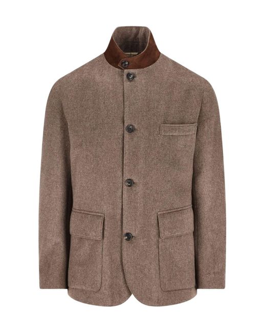 Loro Piana Brown Roadster Jacket for men