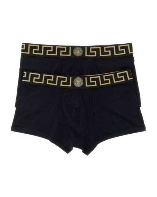 Versace Black Two-Pack Boxer Briefs for men