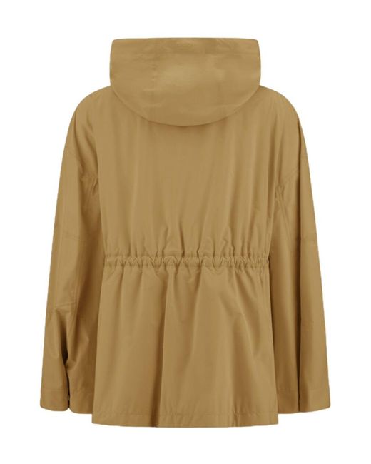 Herno Natural Laminar Drawstring Parka Hooded Jacket