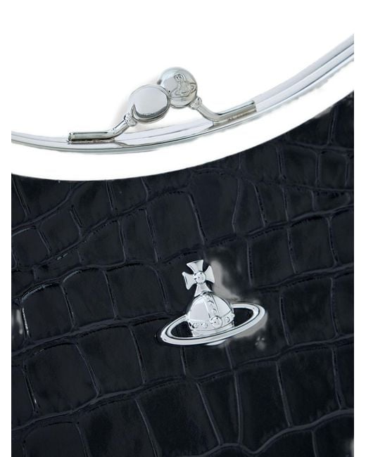 Vivienne Westwood Black Charm Frame Shoulder Bag