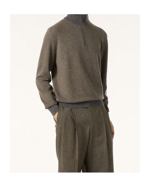 Loro Piana Gray Roadster Sweater for men