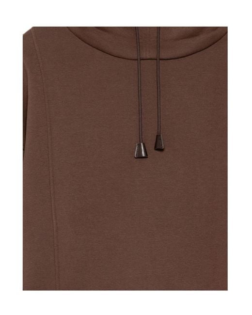 Hed Mayner Brown Funnel Neck Sweatshirt for men