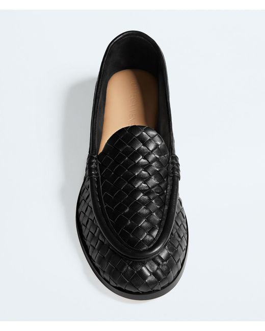 Bottega Veneta Black Silenzio Loafers