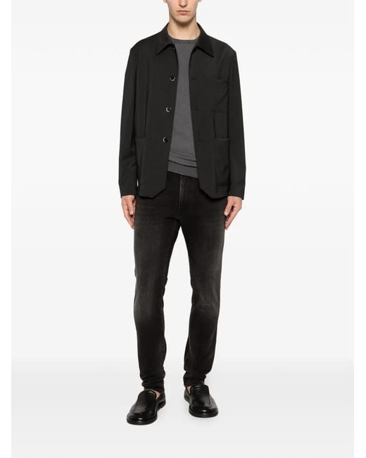 Pt Pantaloni Black Pt Torino Cinque Tasche Slim Jeans for men