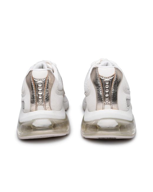 MICHAEL Michael Kors White Logo-Patch Mesh-Panelling Sneakers