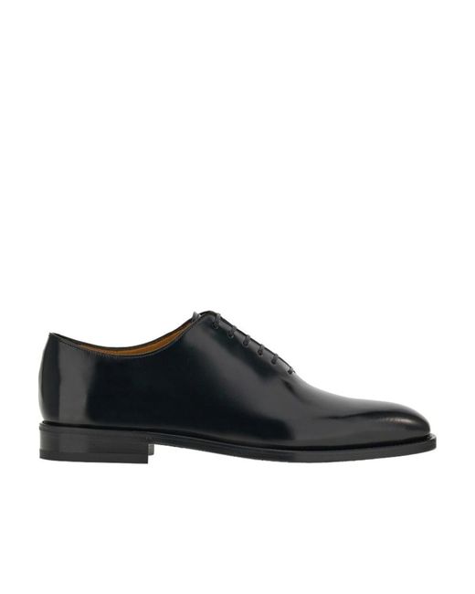 Ferragamo Black Square Head Niujin Shoes for men
