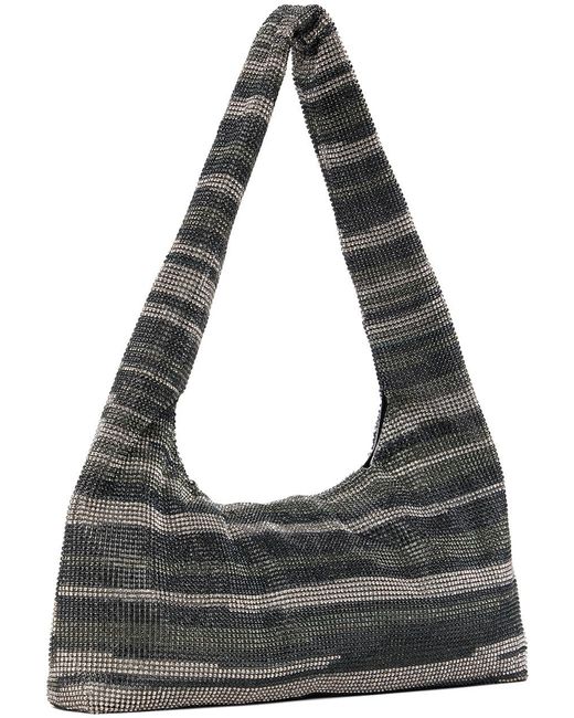 Kara Gray Armpit Embellished Mesh Tote Bag