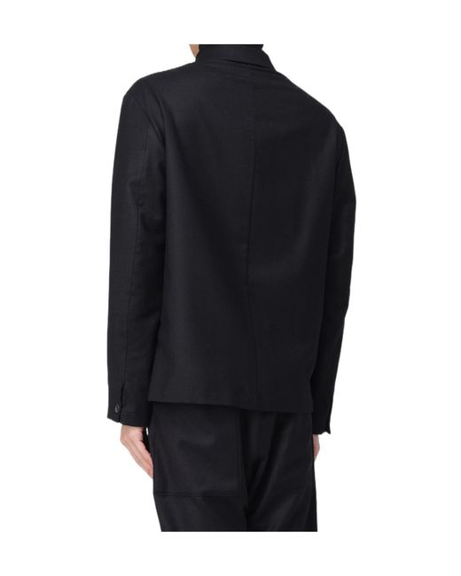 Barena Blue Buttoned Overshirt for men