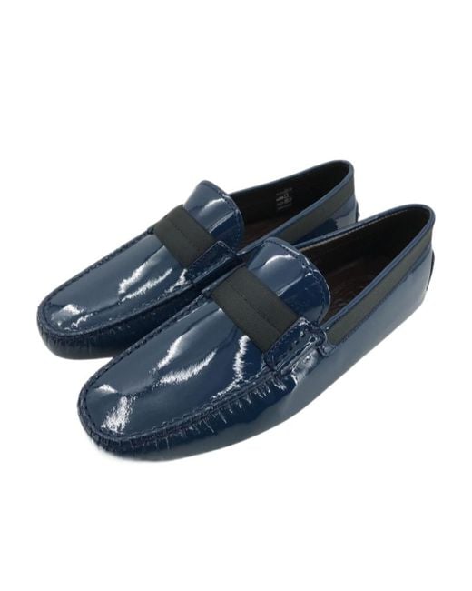 Tod's Blue Logo Business Casual Shoes for men