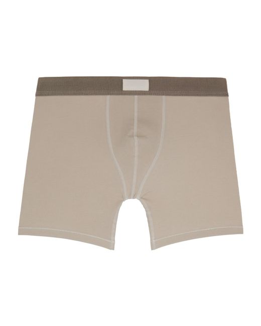 Skims Gray Logo Boxer Briefs Three-Pack for men