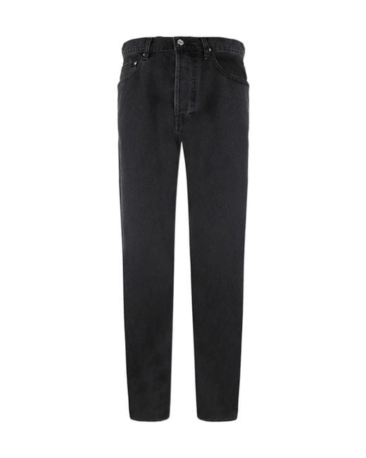 KENZO Black Asagaostraight Fit Jeans for men