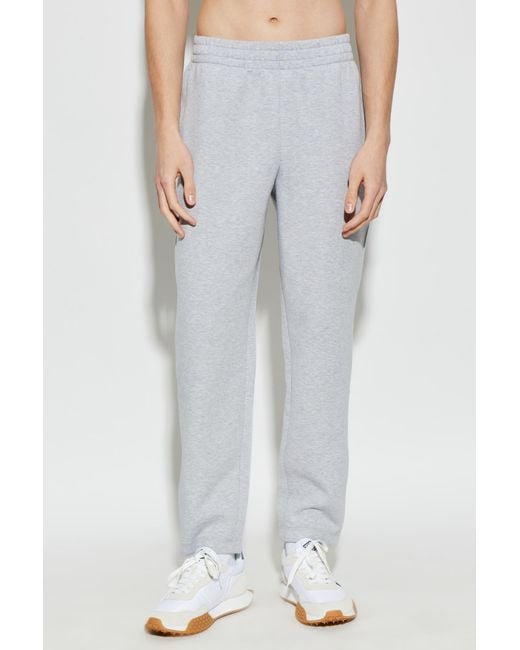 Lacoste Gray Logo Trousers for men