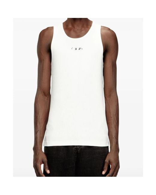 DIESEL White T-Lifty-Iod Tank Top for men