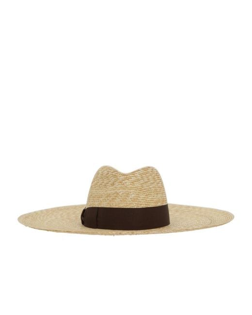 Borsalino Multicolor Wide-Brim Straw Hat