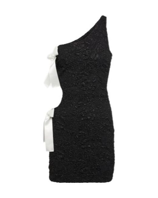 Giambattista Valli Black Cutout Bow Minidress