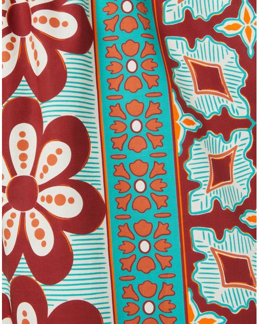 LaDoubleJ Red Floral-Print Shorts