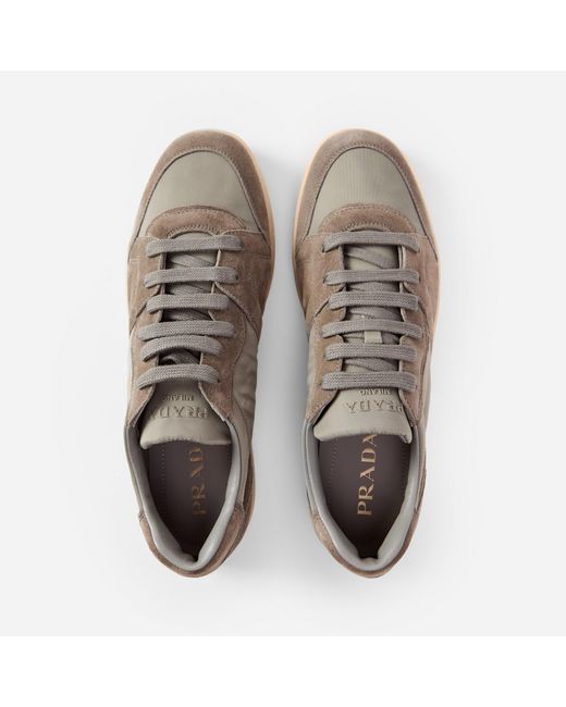 Prada Gray Low-Top Sneakers for men