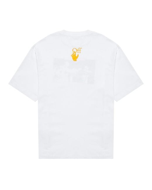 Off-White c/o Virgil Abloh White Caravaggio Painting Crewneck T-Shirt for men