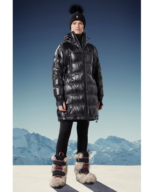 Moncler Black Grenoble Rochelair Long Padded Jacket