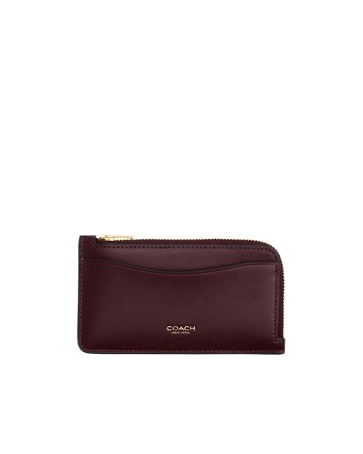 COACH Purple Zip-Around Wallet