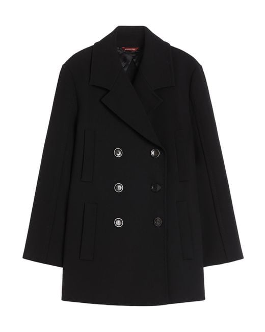 Max Mara Black Studio Janzir Double-Breasted Jacket