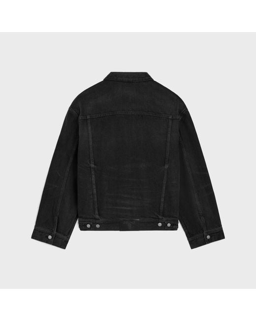 Céline Black Trucker Jacket for men