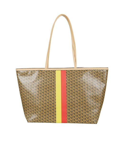 Tory Burch Metallic The Racer Tote Bag