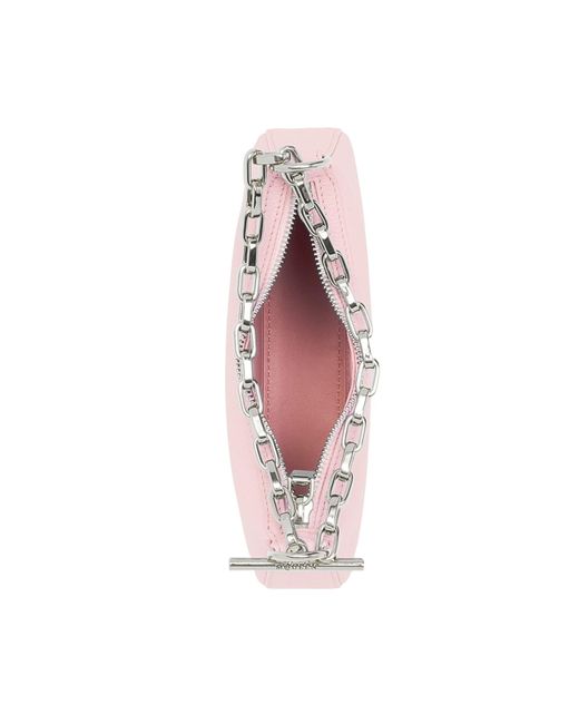 McQueen Pink Mini T-Bar Pouch Bag