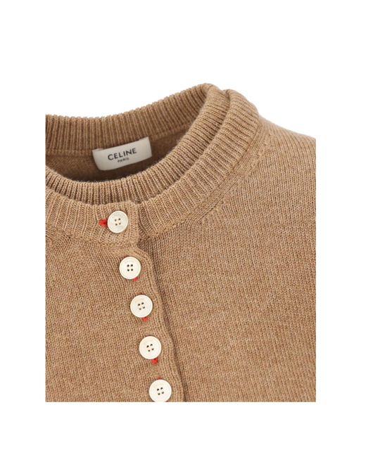 Céline Natural Twinset Cardigan