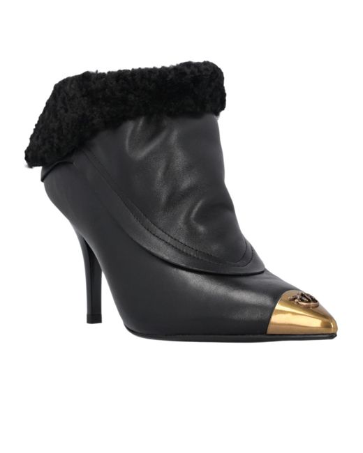 Pinko Black 90Mm Logo Boots