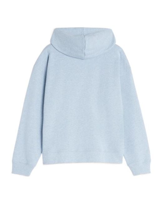 Maison Kitsuné Blue Maison Kitsuné Logo Hoodies