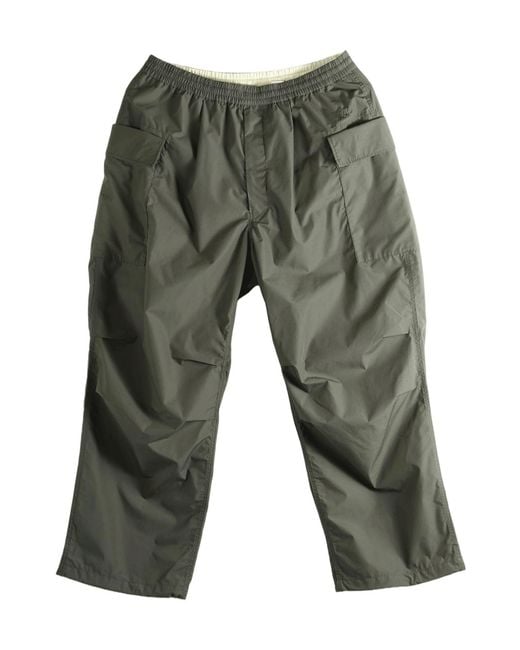 Nanamica Gray Straight-Leg Cargo Pants for men