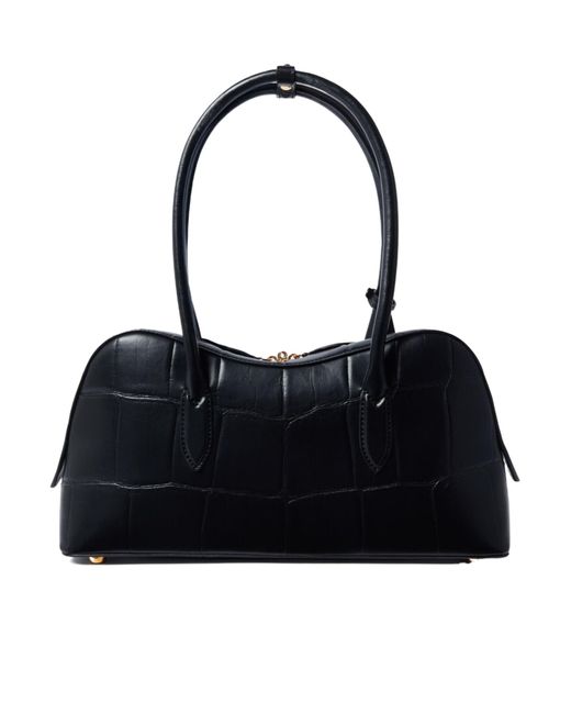 Stella McCartney Black Ryder Embossed Shoulder Bag